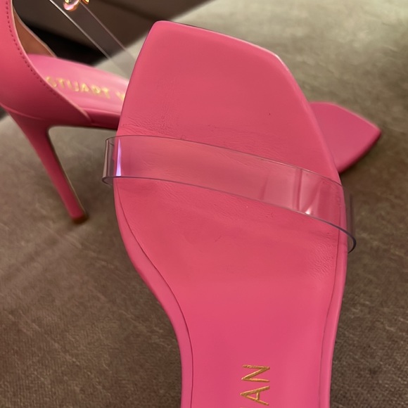 Stuart Weitzman Nudistcurve Ankle Strap 100 in India Pink 8 NIB - Picture 10 of 10